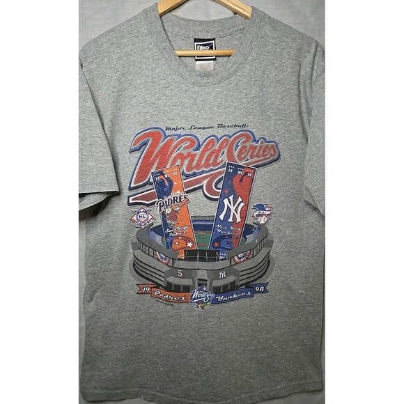 Vintage Pro Player 1998 MLB World Series, Yankees & Padres, Sz Lg, See Pictures - Picture 1 of 9